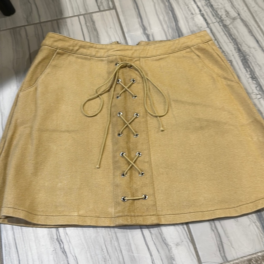 Gold skirt